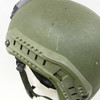 Tactical Level IIIA Ballistic Combat Helmet, ACH/MICH High-Cut Style, OD Green, ARC Side Rails & NVG Shroud Mount, Police Trade