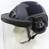 NIJ IIIA FAST-Style Ballistic Helmet w/ Riot Face Shield, Police Demo