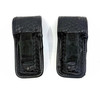 Bianchi AccuMold Elite MK3 OC Pepper Spray Holder, Basketweave Black Leather, Duty Belt Snap Closure, Law Enforcement Duty Gear, Police Trade