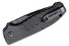 Hogue Automatics offer impressive speed and exceptional reliability. This Ballista I is another addition to Hogue's quality line of automatic folding knives. It features a 3.5" black Cerakoted tanto blade and black aluminum handles. The Ballista's unique patent-pending blade retention device allows for one-handed deployment and closure without placing the hand in the path of the blade. The manual safety locks the knife both open and closed to prevent misfiring. The knife comes complete with a reversible stainless steel, deep-carry pocket clip.