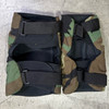 BPE-USA Bijan's U.S. Military Army Style Tactical Knee Pads – Woodland BDU Camo, Hard HDPE Cap, Police Trade