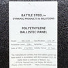 Battle Steel Level IIIA+ Polyethylene Ballistic Plate 11" x 14", New/Old Stock