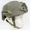 Team Wendy EXFIL Ballistic Helmet, NIJ Level IIIA, Ranger Green, Wilcox NVG Shroud, ARC Rails, CAM FIT Retention, Police Trade