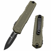 Glock GLO79315 G19K OTF Automatic Knife 3.5" Drop Point Double Plain Edge OD Green