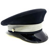 Kingform Cap Dress Uniform Officer Hat, Size 7½ Black/Silver, Never Issued, Police Trade
