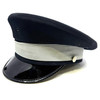 Kingform Cap Dress Uniform Officer Hat, Size 7½ Black/Silver, Never Issued, Police Trade