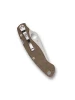 Spyderco C36MPCW2 Military 2 Brown Canvas Micarta CPM CRU-Wear Knife 4" Plain Edge