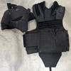 Protech Law Enforcement Armor Carrier, Black, w/ Shoulder/Neck/Groin Protectors, Police Trade