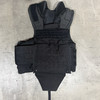 Protech Law Enforcement Armor Carrier, Black, w/ Shoulder/Neck/Groin Protectors, Police Trade