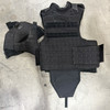 Protech Law Enforcement Armor Carrier, Black, w/ Shoulder/Neck/Groin Protectors, Police Trade