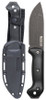 Ka-Bar Becker Dark Stonewash Magnacut Campanion 5.38" Fixed Blade Black Knife