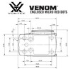 Vortex VEN-MGD3-E Venom Enclosed Micro 3MOA GREEN Dot