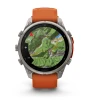 Garmin Fēnix 9 Pro Titanium with Autumn Orange/Spark Orange 47mm InReach Smartwatch