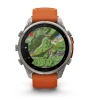 Garmin Fēnix 9 Pro Titanium with Autumn Orange/Spark Orange 51mm InReach Smartwatch