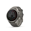 Garmin Fēnix 9 Pro Solar Titanium with Pebble Gray/Silver Gray 51mm InReach Smartwatch