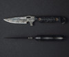 Dawson Smuggler Rainstorm Black G10 80CRV2 3.375" Knife