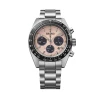 Seiko SSC963 Men's Prospex Speedtimer SS Solar Chronograph Pink Dial Watch 39mm