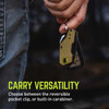 True Berm Keychain Flipper Black/Olive Pocket Knife