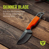 True Nekkid Skinner Black/Blazed Orange Pocket Knife