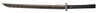 Dawson Justo Rainstorm Black G10 19.625" Knife