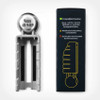 The Home Defense attachment beside the back of its box, which lists compatible pistols