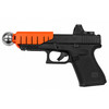 Alternative Ballistics The Home Defense in orange, mounted on a Glock 19 Gen 5, left side