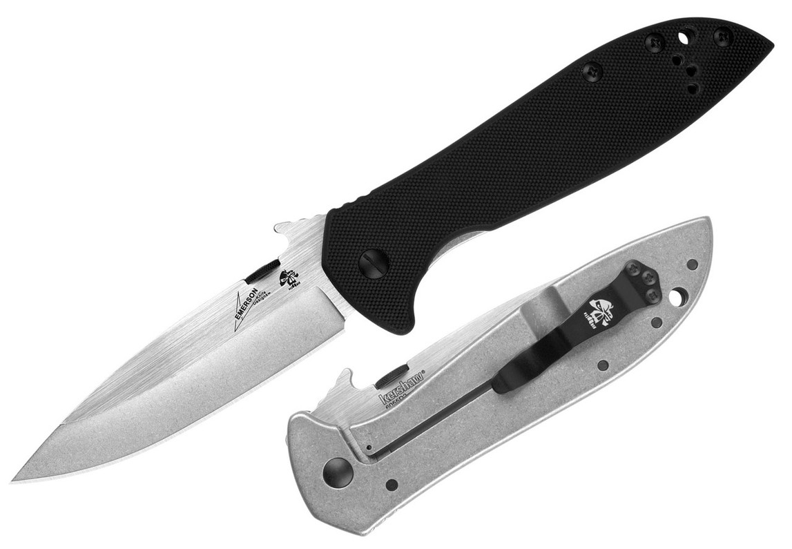 The Kershaw Emerson CQC-4KXL D2 Steel Folding Knife