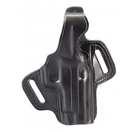 Galco Fletch High Ride Belt Holster For S&W 686 4-Inch Revolver | Leather OWB Carry