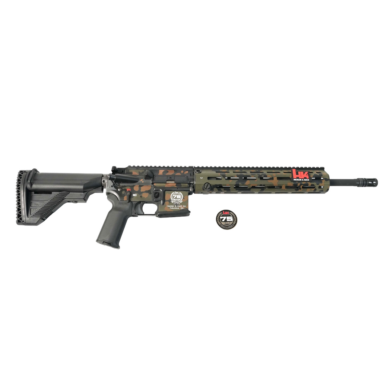 H&K 75th Anniversary MR556A1 Flecktarn Rifle w/(4) 30rd Mags