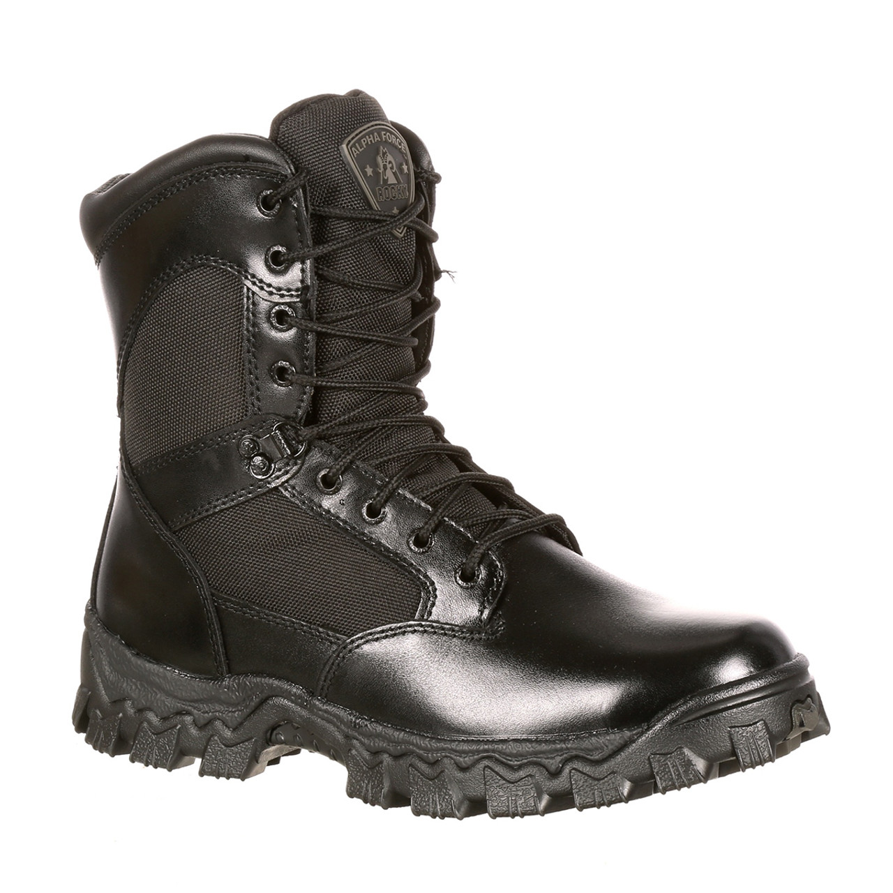 rocky work boots black