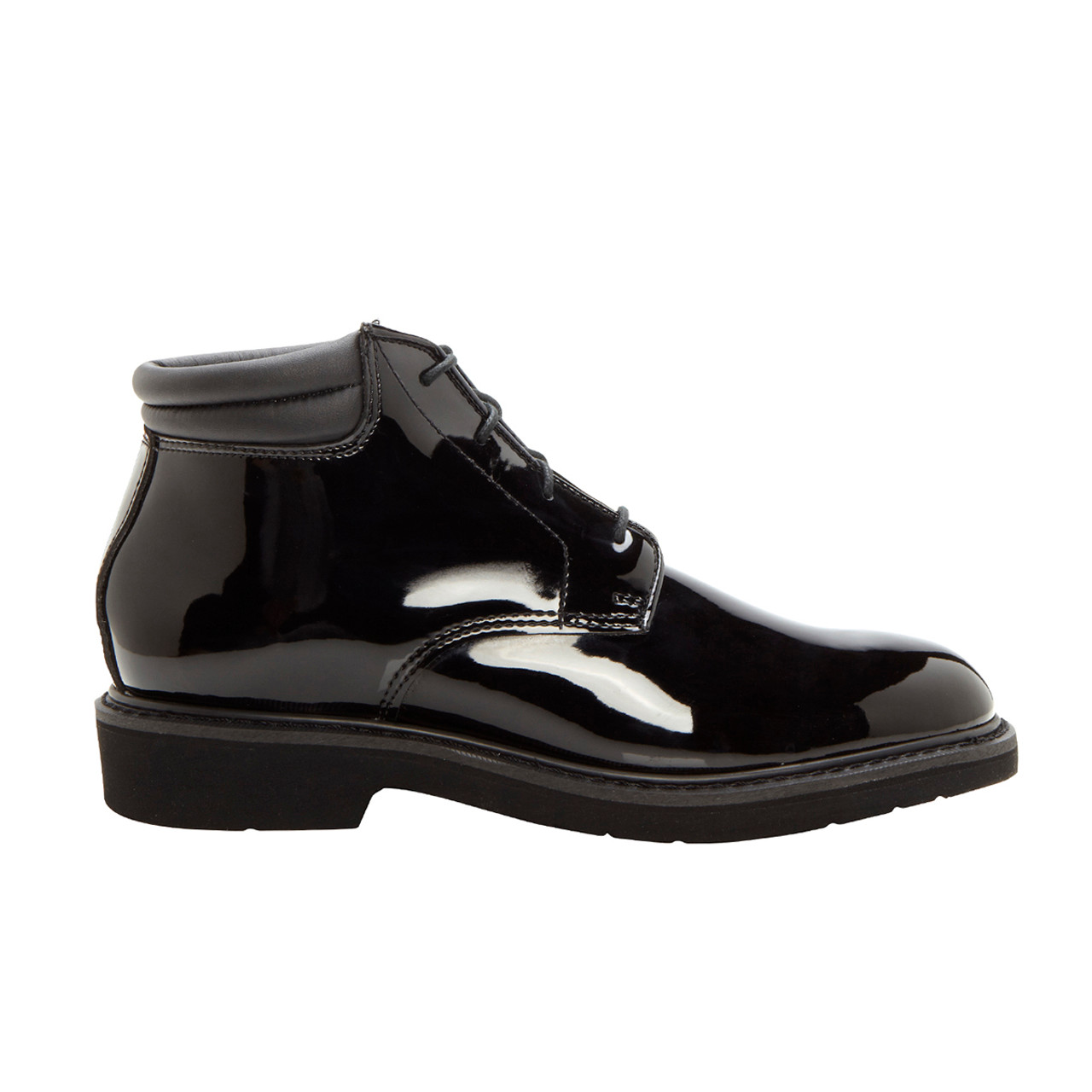 Rocky 500-8 High Gloss Dress Leather Chukka Shoes BLACK