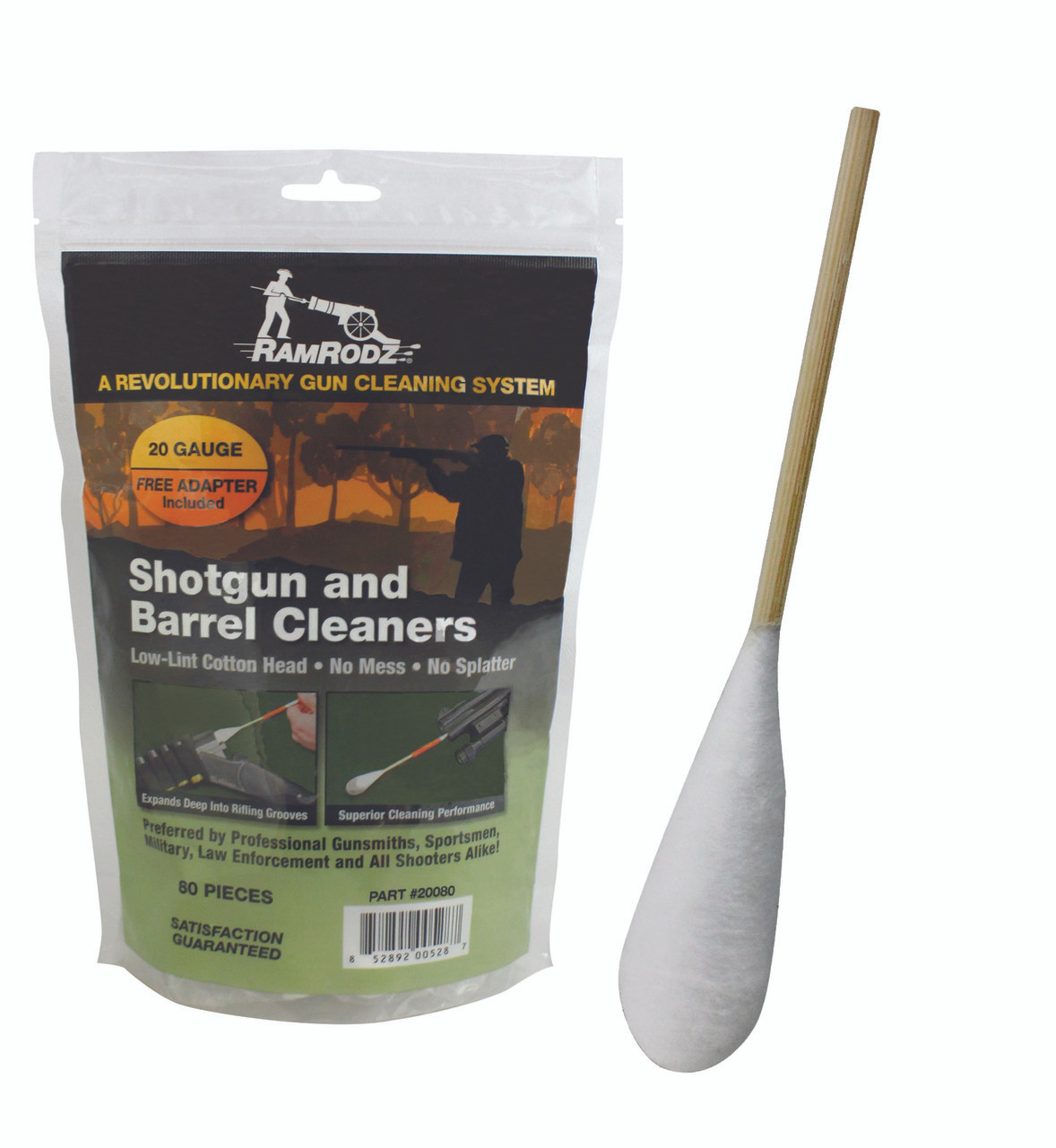 RamRodz Barrel & Breech Cotton Gun Cleaning Swabs