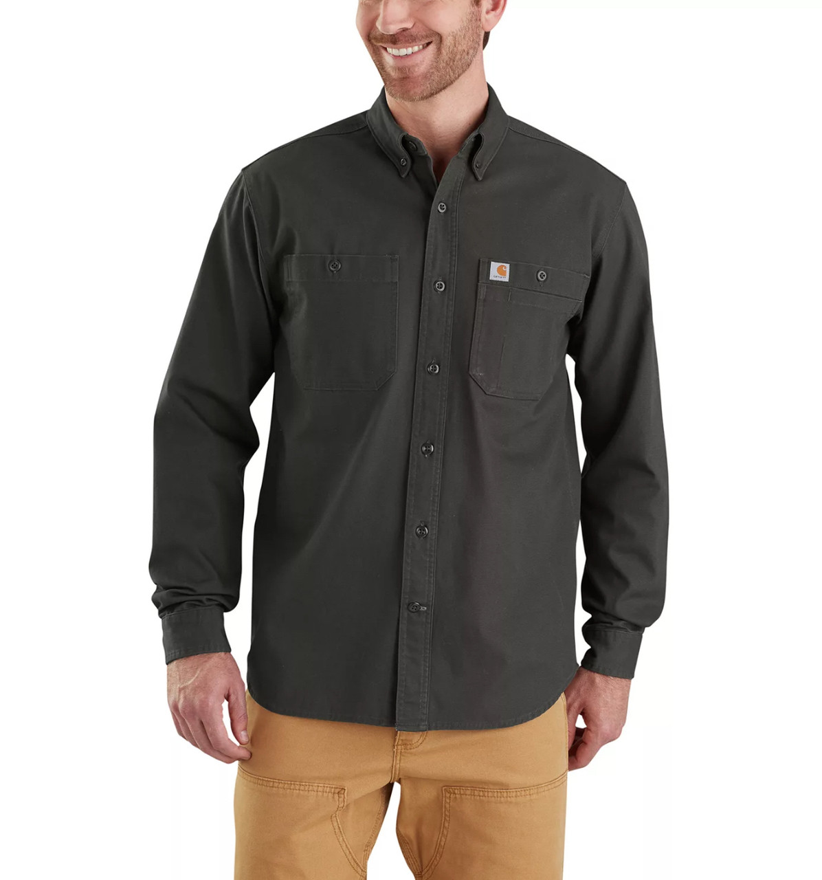 Carhartt Men's Rugged Flex Rigby Long Sleeve Work Shirts - Use Coupon ...