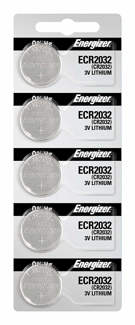 Energizer CR2032 Lithium 3v Batteries 5/Pack
