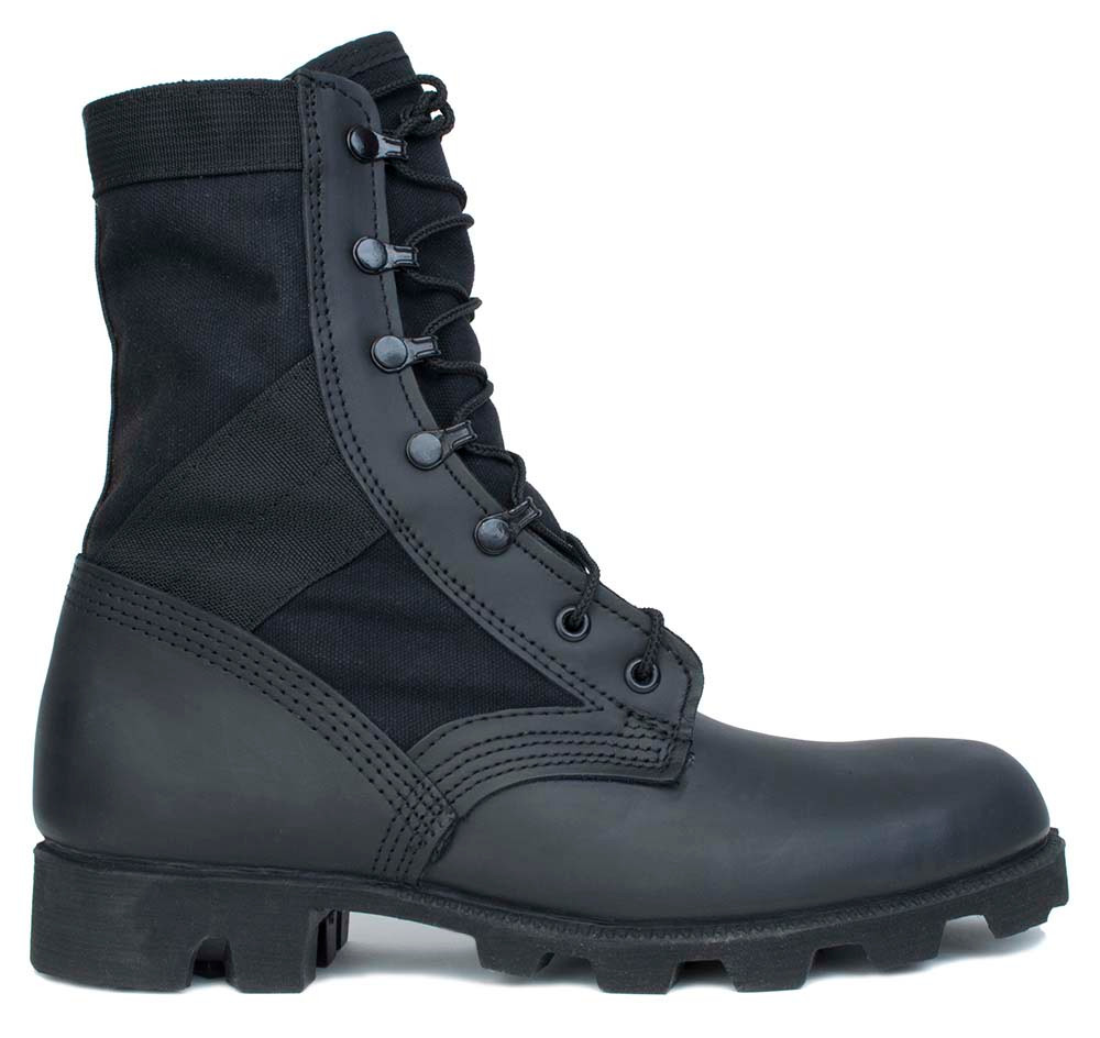 McRae 9189 Hot Weather All Black Jungle Boot w/Panama Outsole On
