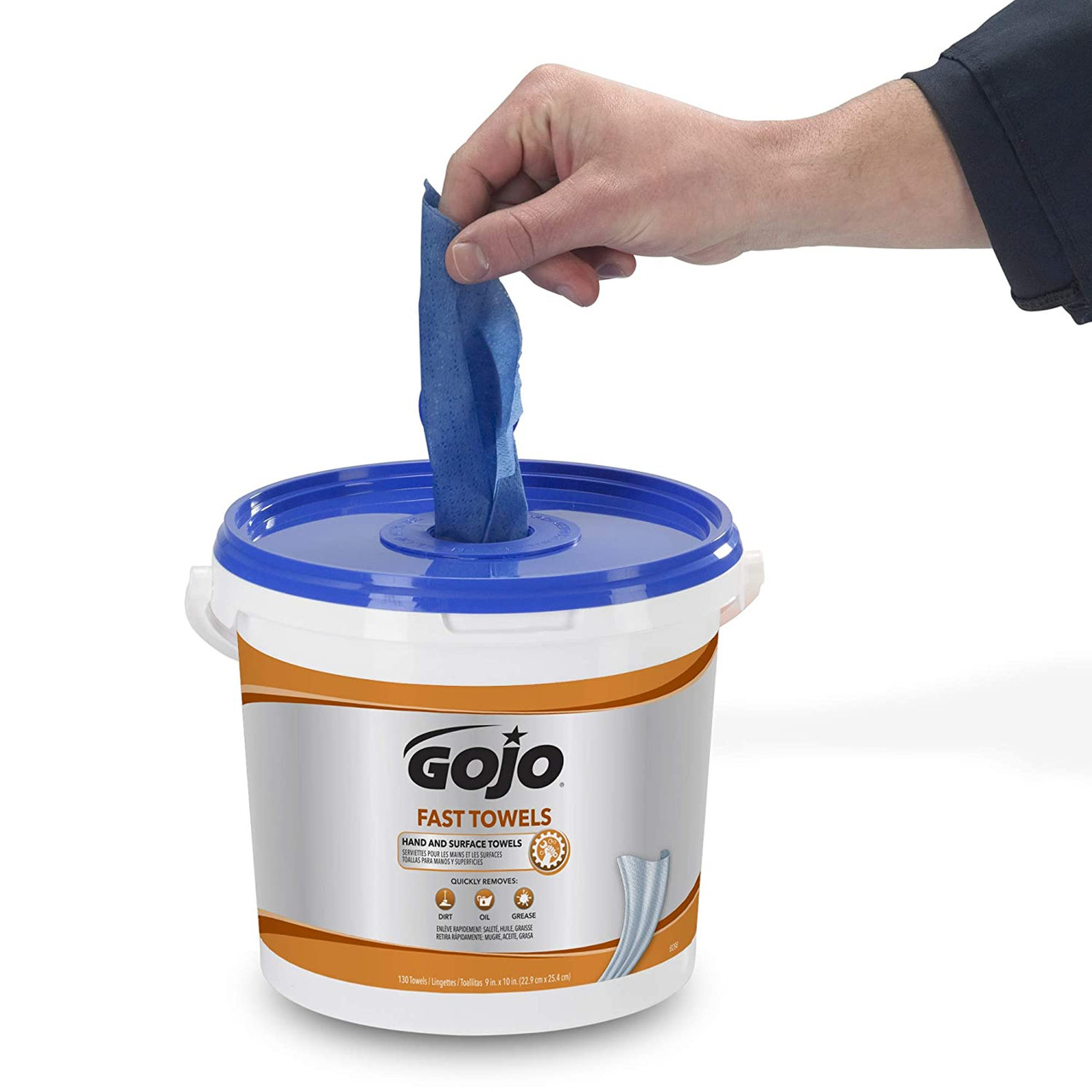 GOJO Scubbing Wipes, 170 Count Bucket - All American Automotive Supply