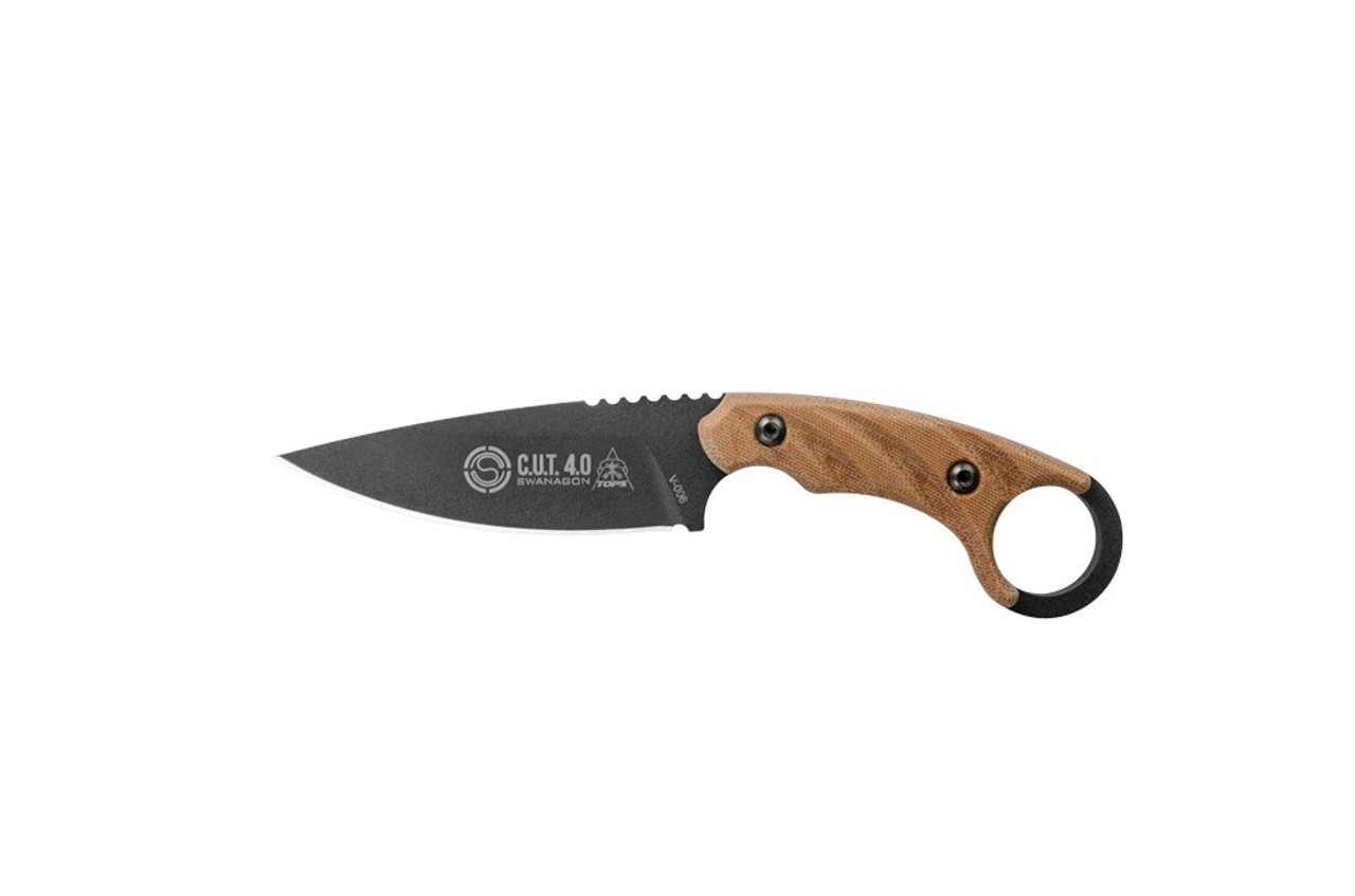 Tops CUT 4.0 Combat Utility Tool Knife 4.25