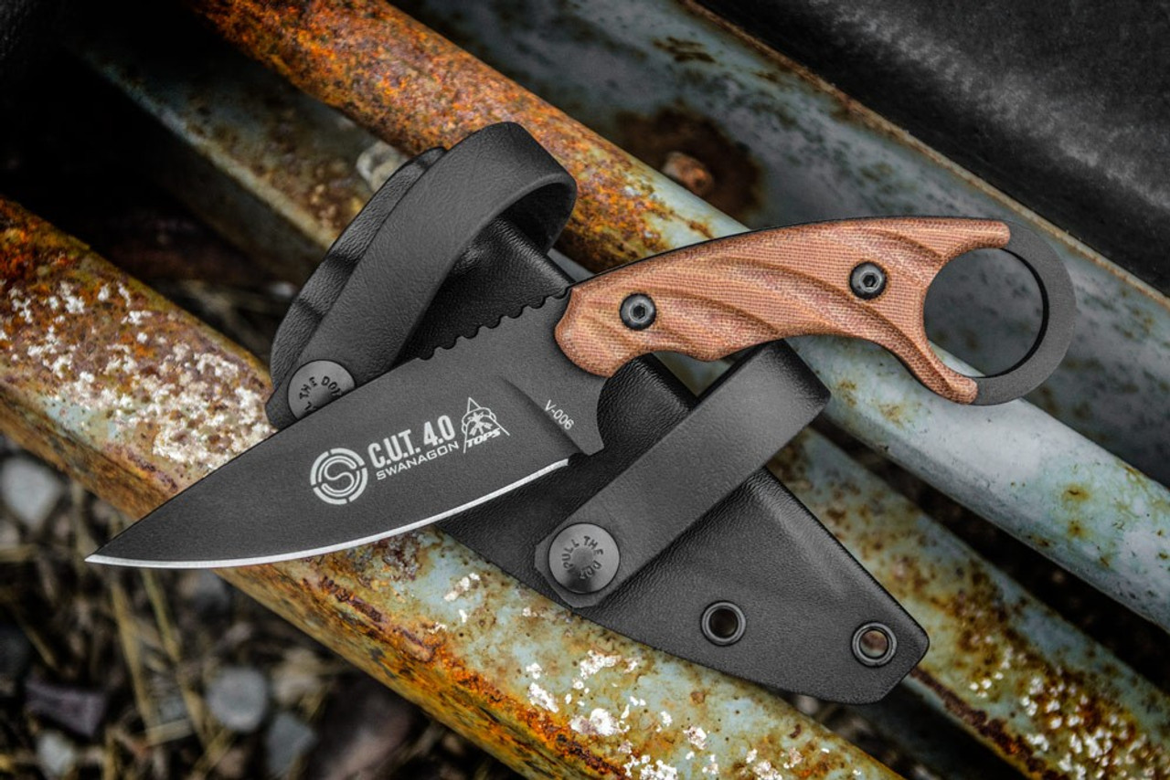 Tops CUT 4.0 Combat Utility Tool Knife 4.25