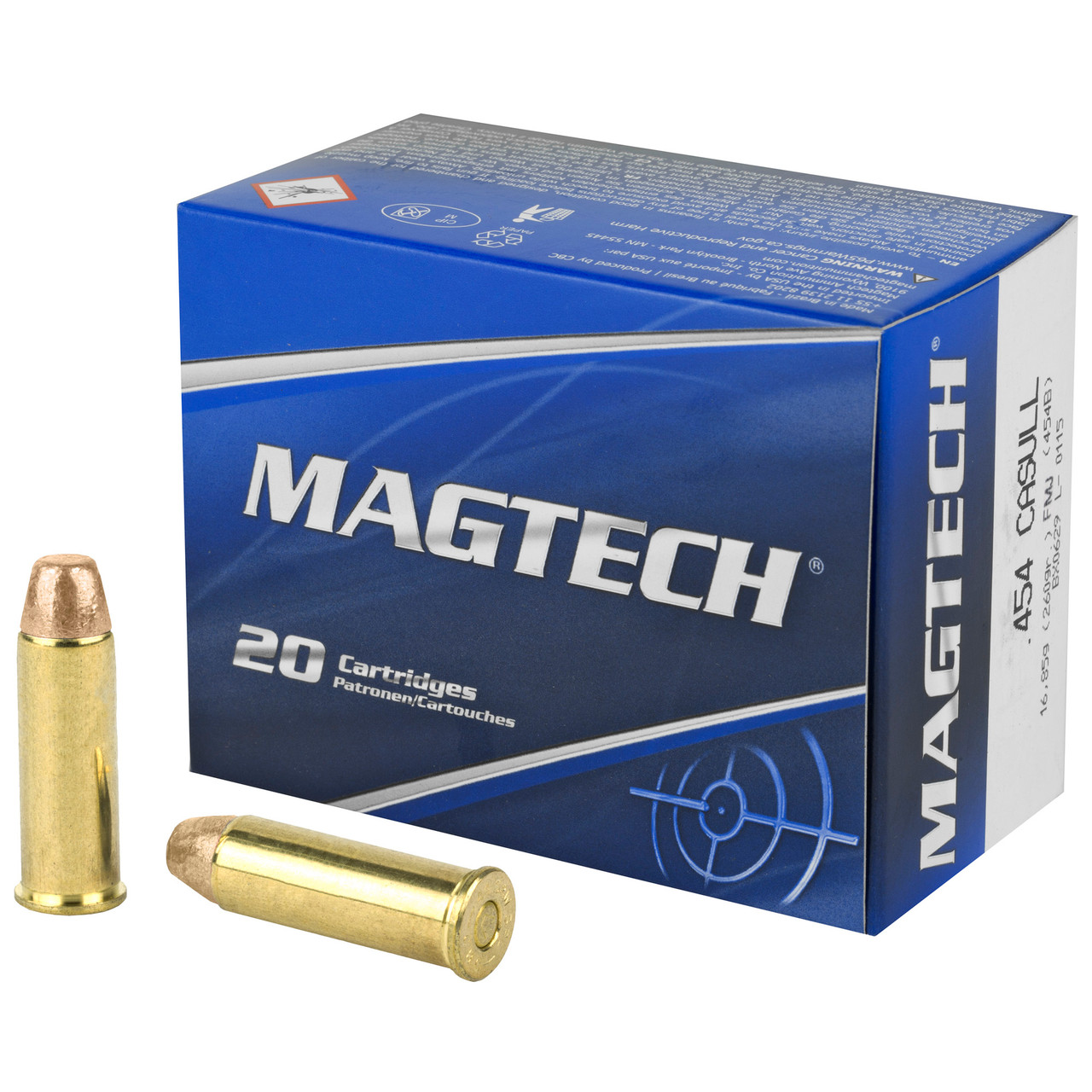 Magtech 454 Casull 260GR FMJ Ammunition 20 Rounds
