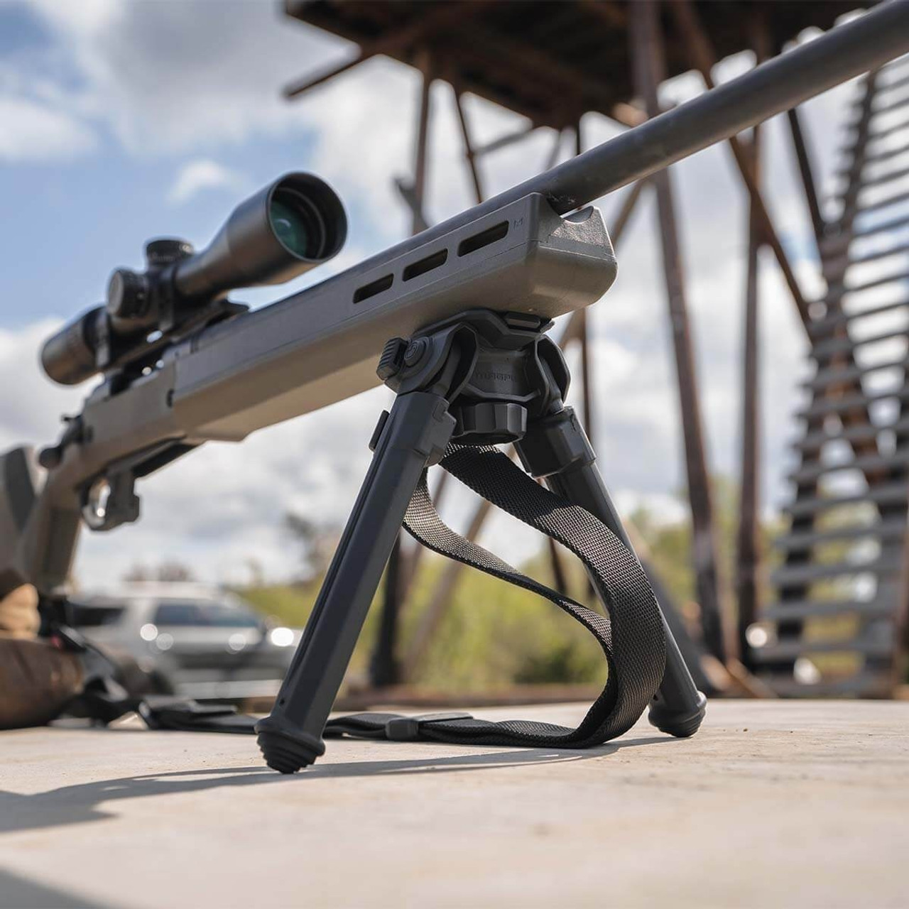 Magpul Industries, MOE Bipod, Fits Sling Stud, Matte Finish