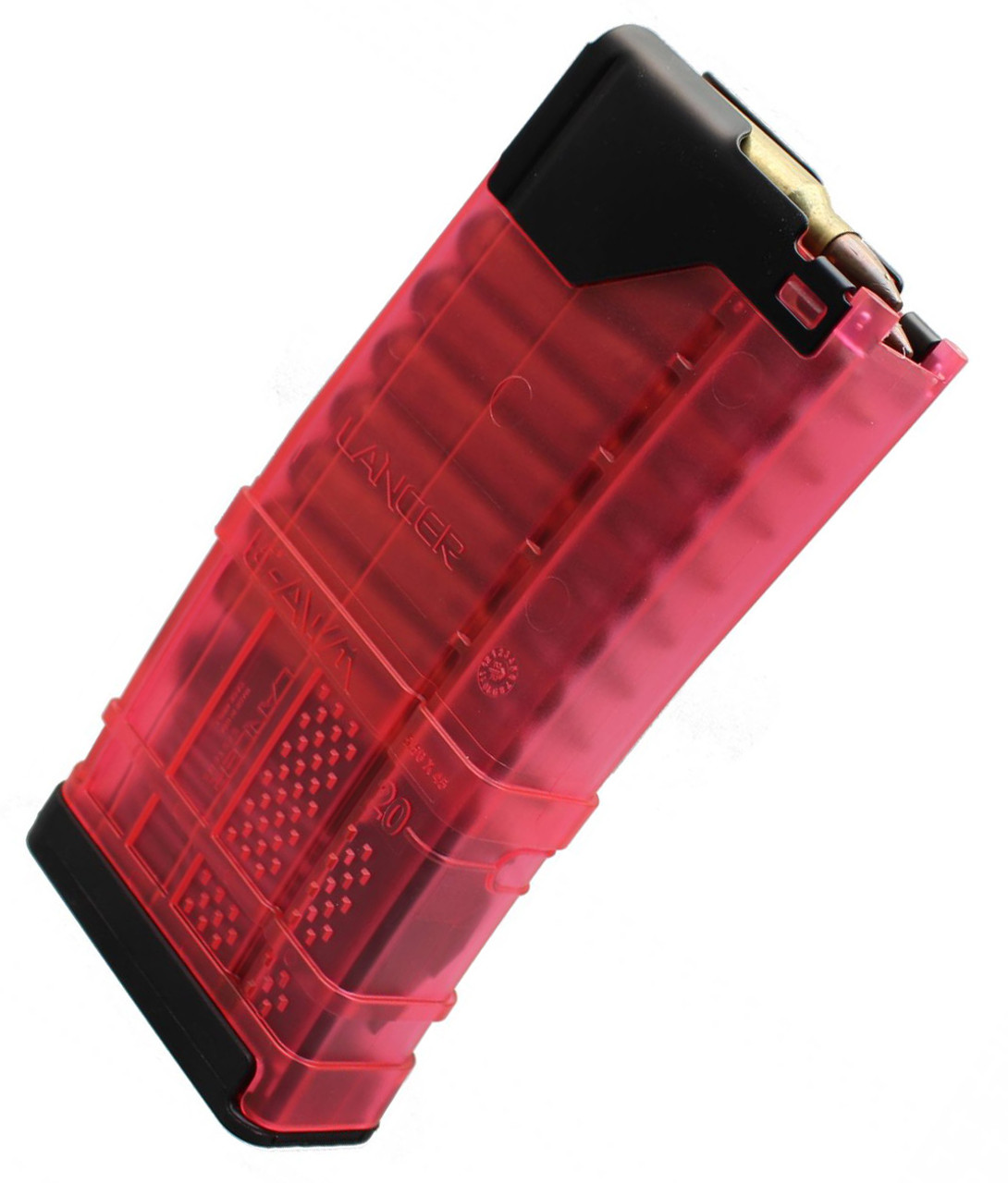 Lancer L5AWM Advanced Warfighter Translucent 5.56mm Magazines 20rd