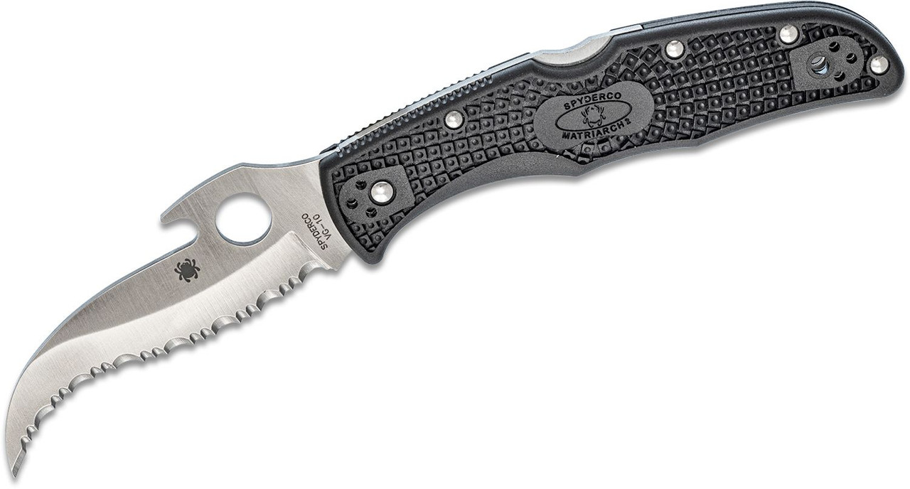 Spyderco C12SBK2W Matriarch 2 Lightweight Emerson Opener Folding