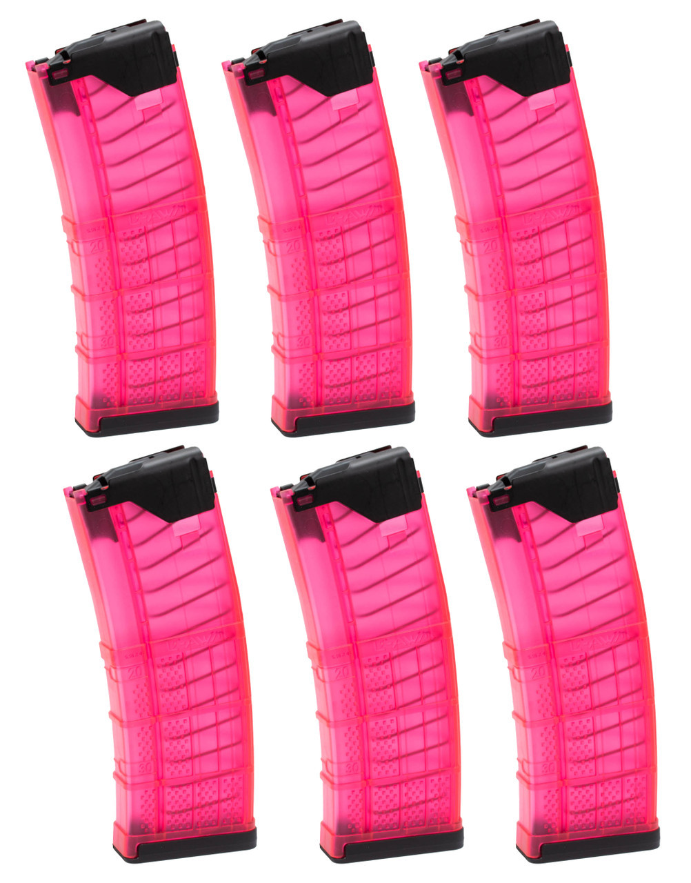 実物 LANCER ランサー マガジン 紫 L5AWM 30 purple CYMA 30 Rds Lancer L5AWM .300BLK マガジン CGS / Marui MWS M4 GBB