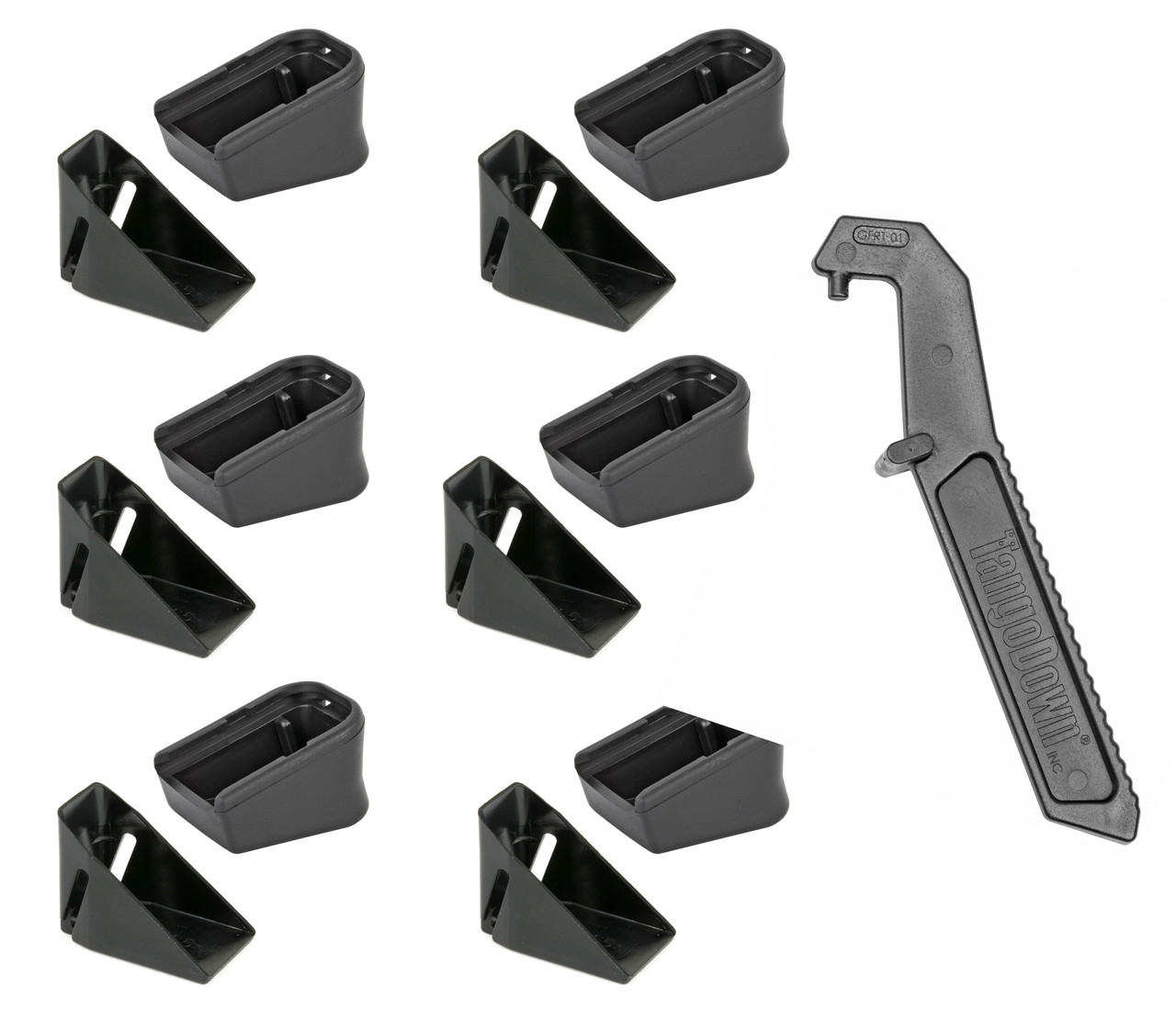 Glock +2 Magazine Extension Kits 6/Pack w/TangoDown Floorplate