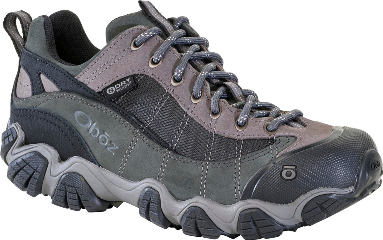 Oboz Firebrand II Low Waterproof Hiking Shoes - Gray - Botach®