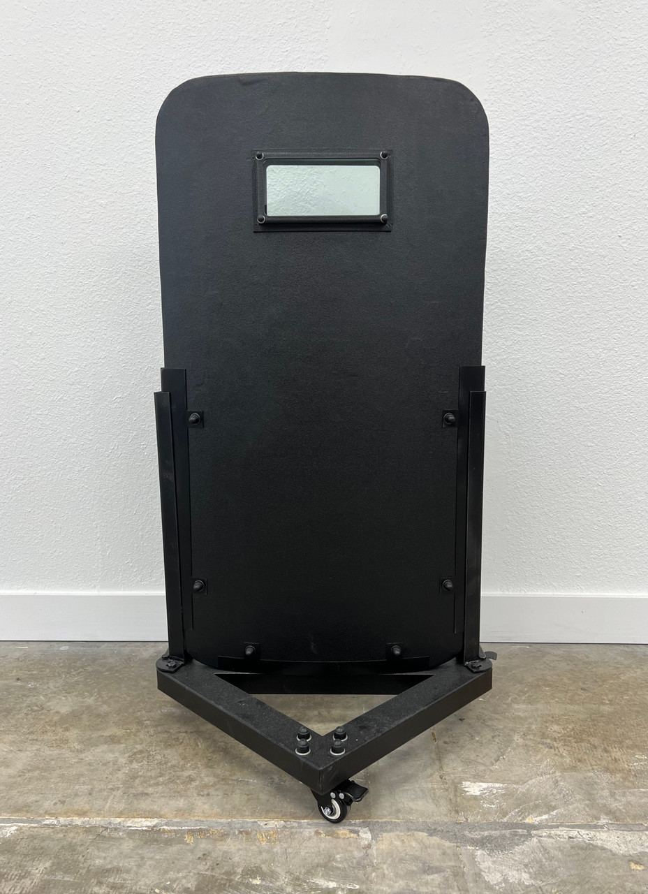 Battle Steel Level 4 Mobile Ballistic Shield w/Trolly
