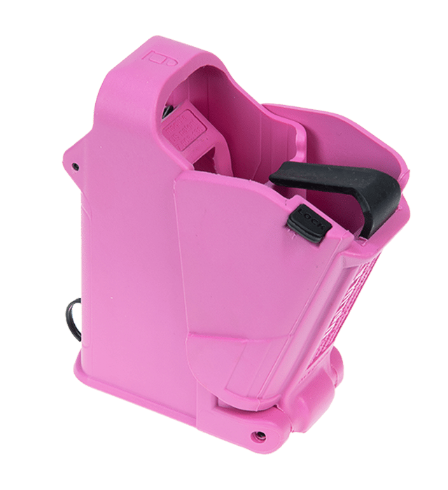 Maglula UpLULA universal pistol magazine loader 9mm – .45ACP, Pink
