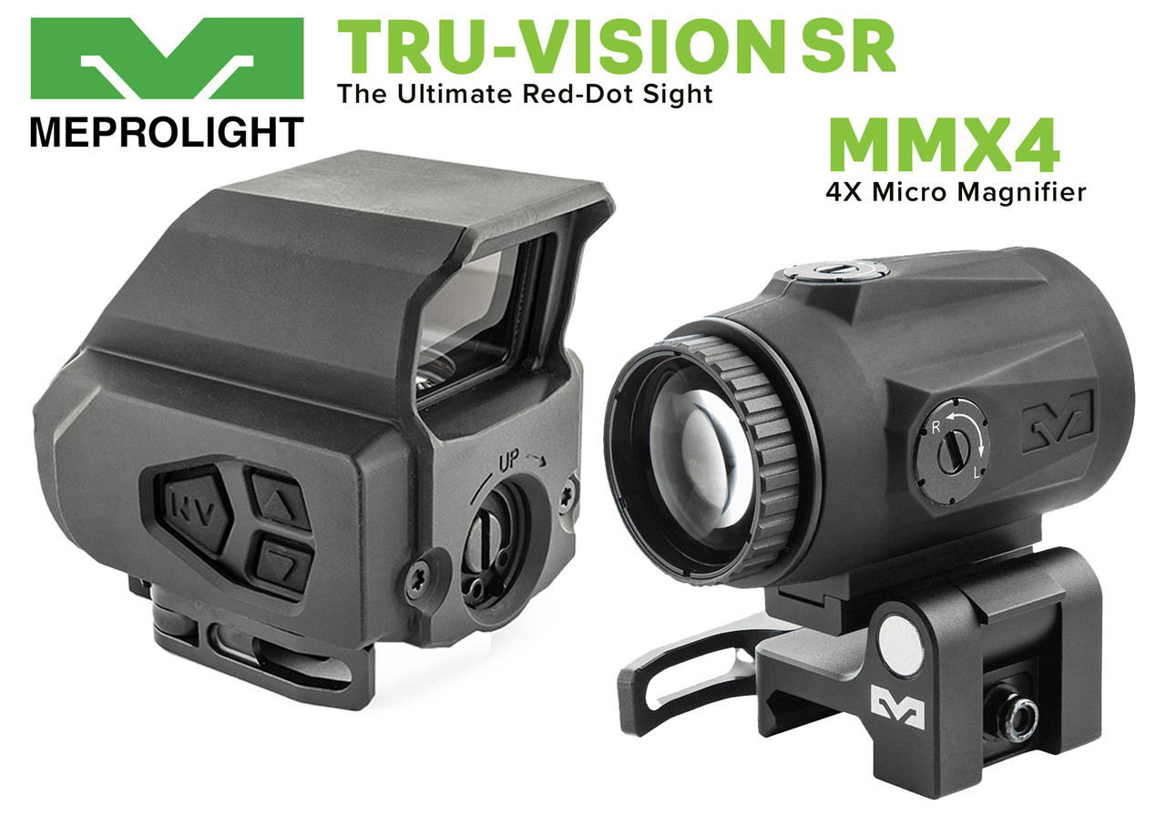 バイオロジカル MTM Mepro Tru-Vision Reflex Sight & 4X Magnifier Combo Pack On Sale