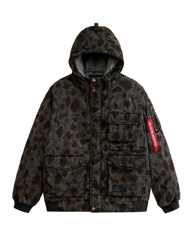 Alpha Industries MJM53505C1 MA-1 Hunting Mod Battlewash Jacket