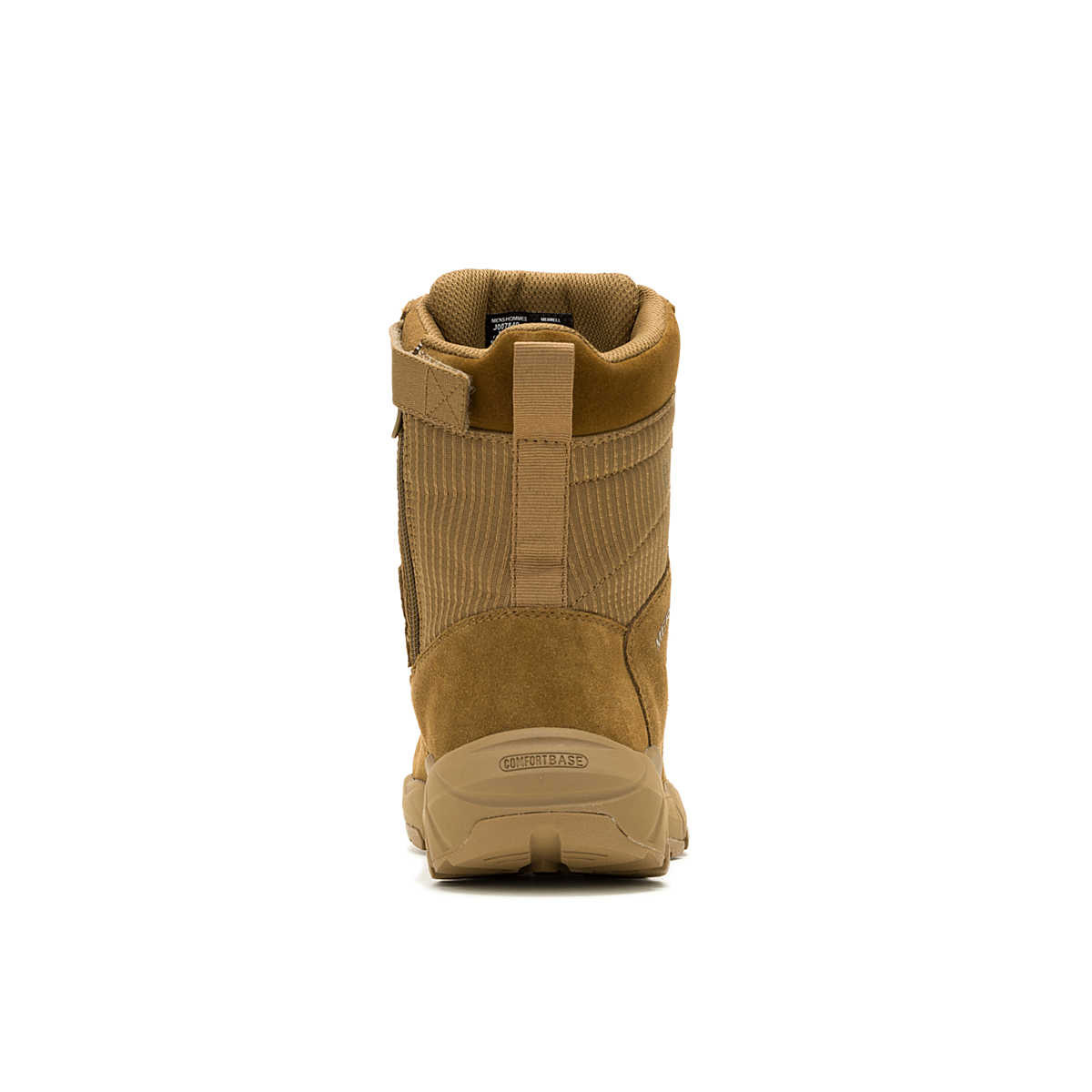 Merrell Men's Fullbench Tactical 8'' Zip Waterproof Coyote Boot On